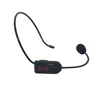 TiKeDa Cuffia con microfono a condensatore FM wireless, vivavoce, con batteria ricaricabile, microfono megafono per amplificatore vocale, chiesa, guida turistica, venditore, insegnanti, conferenze,