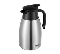 Tiken 1.5L Caraffa Termica per il Caffè da, Brocca Isolante in Acciaio Inossidabile per il Caffè, Tè e altre Bevande Calde e Fredde
