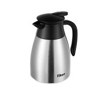 Tiken 1L Caraffa Termica per il Caffè da, Brocca Isolante in Acciaio Inossidabile per il Caffè, Tè e altre Bevande Calde e Fredde