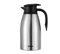 Tiken 2.5L Caraffa Termica per il Caffè da, Brocca Isolante in Acciaio Inossidabile per il Caffè, Tè e altre Bevande Calde e Fredde