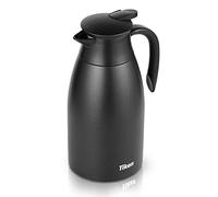 Tiken 2L Caraffa Termica per il Caffè da, Brocca Isolante in Acciaio Inossidabile per il Caffè, Tè e altre Bevande Calde e Fredde