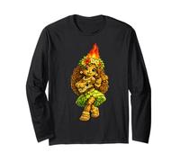 Tiki Figlia Suona l'ukulele! Maglia a Manica
