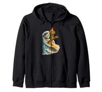 Tiki Man Fa Surf! Felpa con Cappuccio