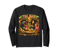 Tiki Man Tiki Bar Paradise a Tropical Island Maglia a Manica