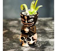 Tiki Mugs - Bicchieri in ceramica per cocktail e feste Luau, idea regalo per bar e casa, 450 ml