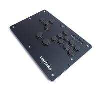 TIKITAKA Serie S S15B-N Split Button Layout Raffinato Pulsanti in Nylon Joystick 15Keys Pulsanti in Nylon All-Button Gamerfinger, Arcade Controller Street Fight per PC/Ps3/Ps4/Steam Game, Arcade Stick