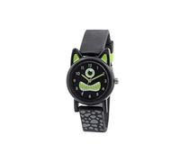 Tikkers bambini-Orologio da donna al quarzo con Display analogico e cinturino in silicone TK0097, colore: nero
