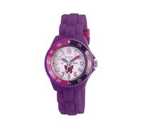 Tikkers Girls Purple Silicone Strap Butterfly Time Teacher Watch TK0041
