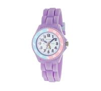 Tikkers Girls Purple Silicone Strap Unicorn Dial Time Teacher Watch TK0147