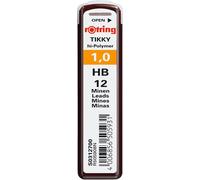 Tikky Ricariche per Matita Portamina, 1.0 Mm, HB, 10 Pezzi, 120 Mine