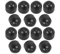 TIKODIDA 20 Pezzi Tappi Copridado M8 in Plastica Nera, Tappi di Protezione a Cupola per Bulloni Filettati, Coperture Isolanti Durevoli per Uso Industriale e Attrezzature