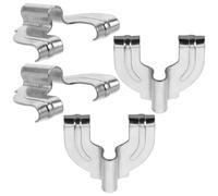 TIKODIDA 4pezzi Ganci per Artiglio della Grancassa in Lega di Alluminio Argento, Gancio di Ricambio Robusto per Batteria, Accessorio Versatile per Strumenti a Percussione, per Eccellenti