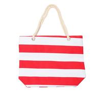 TIKODIDA Borsa in Tela a Righe Borsa Portaoggetti per Spesa e Giochi