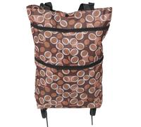 TIKODIDA Carrellino la Spesa Pieghevole Ruote, Borsa Shopping Resistente e Metallo, Leggera e Facile da Trasportare per Uso Quotidiano e Viaggi