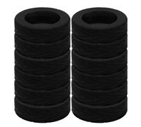 TIKODIDA Copriruote per Valigie a Rotelle 16 Pezzi in Silicone Nero, Protezioni per Ruote Girevoli Silenziose, Accessori per Bagagli da Viaggio Resistenti All’abrasione, Copertura