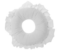 TIKODIDA Cuscino Massaggiante Circolare per Viso Supporto Ergonomico per Collo Cuscino Comfort per Massaggio Facciale da Lettino Spa e Centro Estetico Regolabile Bianco