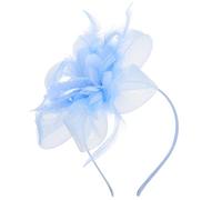 TIKODIDA Fascinator Decorativo per Chioma da Donna Piume e Velo a Rete, Fermaglio Leggero e Traspirante per Cerimonia e Festa del Tè, Copricapo Vintage Elegante per Matrimonio e Party