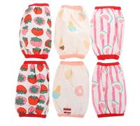 TIKODIDA Maniche Protettive Lunghe in Cotone per Ragazzo Ragazza, Set da 3 Paia di Manicotti Impermeabili, Utili per Svezzamento e Protezione Durante Gioco