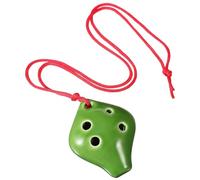TIKODIDA Ocarina a 6 Fori in Ceramica Portatile Cordino e Spartito per Studenti e Principianti in Lezioni di Musica