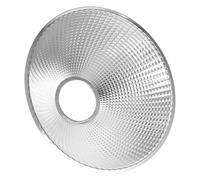 TIKODIDA Paralume Riflettore LED in Alluminio Argento 126X48,5X33,5 MM, Accessorio per Torcia Elettrica e Faretto, per Ambienti Esterni e Uso Domestico