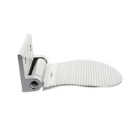 TIKODIDA Pedale Antiscivolo da Bagno in Metallo Argento, Poggiapiedi per Donna Incinta e Anziani, Pedana Fori per Fissaggio, Resistente alla Ruggine e Facile da Pulire, Ausilio