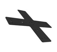 TIKODIDA Piastra di Riparazione a Forma di Croce per Pergole Supporto per Telo Copertura Pergola in Metallo per Strutture Resistenti