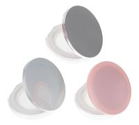 TIKODIDA Portacipria per Bellezza 5g Set da 3 Pezzi Coperchio a Ribalta e Rete Elastica Interna, Contenitore di Polvere Ricaricabile per Trucco Fai da Te, Astuccio per Cipria Femminile