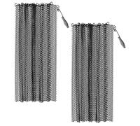 TIKODIDA Schermi per Caminetti in Ferro 2 Pezzi 61x48 Cm Tende Parascintille in Rete Resistente al Calore per Protezione Fuoco Casa Accessori per Caminetto