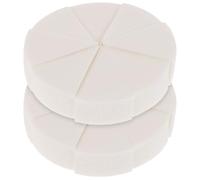 TIKODIDA Set 2 Spugnette Triangolari in Lattice per Fondotinta e Primer Applicatori per Trucco Viso Uso Secco e Bagnato per Postazione Trucco Piccola e Principianti