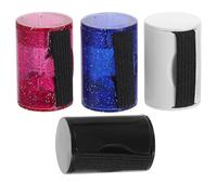 TIKODIDA Shaker a Dito 4 Pezzi per Percussioni Design Unico, Materiale Abs e Palla D'acciaio, per Ukulele, Banjo in Sessioni Musicali Informali e Sviluppo del Ritmo