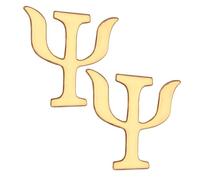 TIKODIDA Spilla a Forma di Lettera Psicologia in Lega, 2 Pezzi, Accessori Vintage e Creativi per Donna e Uomo, Spille Decorativi per Vestiti e Borse in Varie Occasioni