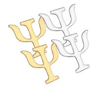 TIKODIDA Spille Simbolo Psicologia da Giacca e Foulard, Set 4 Pezzi in Lega Oro e Argento Chiusura Sicurezza, Accessori per Donna e Ragazza, Adatte a Occasioni Speciali