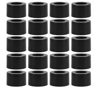 TIKODIDA Tappo per Bottiglie di Olio Essenziale 28 Denti e Foro Nero Lucido, Compatibile Flaconi Contagocce per Aromaterapia e Diffusori in Vetro, 20 Pezzi