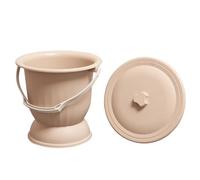 TIKODIDA Vaso da Notte per Adulti e Donne Incinte in Plastica Coperchio Ermetico e Base Alta, Portatile e Facile da Trasportare per Uso Domestico e Camera da Letto