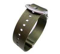TikTako 18mm/20mm/22mm/24mm di sport della fascia della tela Heavy Duty polso Accessori Braccialetto Nato Nylon Guarda Army Green, 22mm