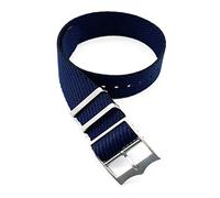 TikTako Cinturino Bracciale 22mm in nylon sostituzione Cinturino Nato 20mm Blu navy, 20mm