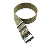 TikTako Cinturino Bracciale 22mm in nylon sostituzione Cinturino Nato 20mm Cachi, 20mm