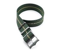 TikTako Cinturino Bracciale 22mm in nylon sostituzione Cinturino Nato 20mm cachi verde, 22mm