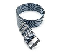 TikTako Cinturino Bracciale 22mm in nylon sostituzione Cinturino Nato 20mm grigio Bianco, 22mm