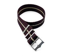 TikTako Cinturino Bracciale 22mm in nylon sostituzione Cinturino Nato 20mm Khaki Nero Rosso, 22mm