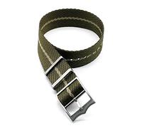 TikTako Cinturino Bracciale 22mm in nylon sostituzione Cinturino Nato 20mm Olive Khaki, 22mm