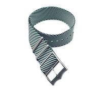 TikTako Cinturino Bracciale 22mm in nylon sostituzione Cinturino Nato 20mm verde Bianco, 20mm