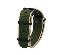 TikTako Cinturino Nato 20mm/22mm su tela impermeabile e resistente al sudore Watch Band Stile 15, 20mm