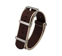 TikTako Cinturino Nato 20mm/22mm su tela impermeabile e resistente al sudore Watch Band Stile 3, 22mm