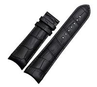 TikTako Genuine Leather Curved End cinturino 22MM 23MM 24MM della cinghia del cinturino in acciaio con fibbia braccialetto del polso