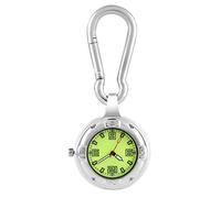 TikTako Luminous Guarda moschettone Hook quarzo tasca per gli uomini donne nottilucenti fluorescente orologio come Visualizza