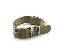 TikTako Nylon Nato Watch Strap 20/22mm di ricambio nylon Quick Release cinturini Cachi, 22mm