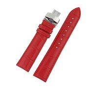 TikTako Pelle braccialetto di vigilanza della cinghia della fascia a farfalla fibbia deployante Fibbia cinturino Accessori 14MM 16MM 18MM 19MM 20MM 22MM 24MM
