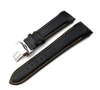 TikTako Pelle di Mucca 22-24mm cinturino cintura Guardare i braccialetti della cinghia farfalla fibbia a sgancio rapido Watch Strap