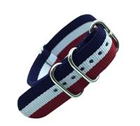 TikTako Sostituzione Nylon Quick Release cinturini 18mm/20mm/22mm/24mm Army Sport Nato cinturino Colorful 1, 24mm